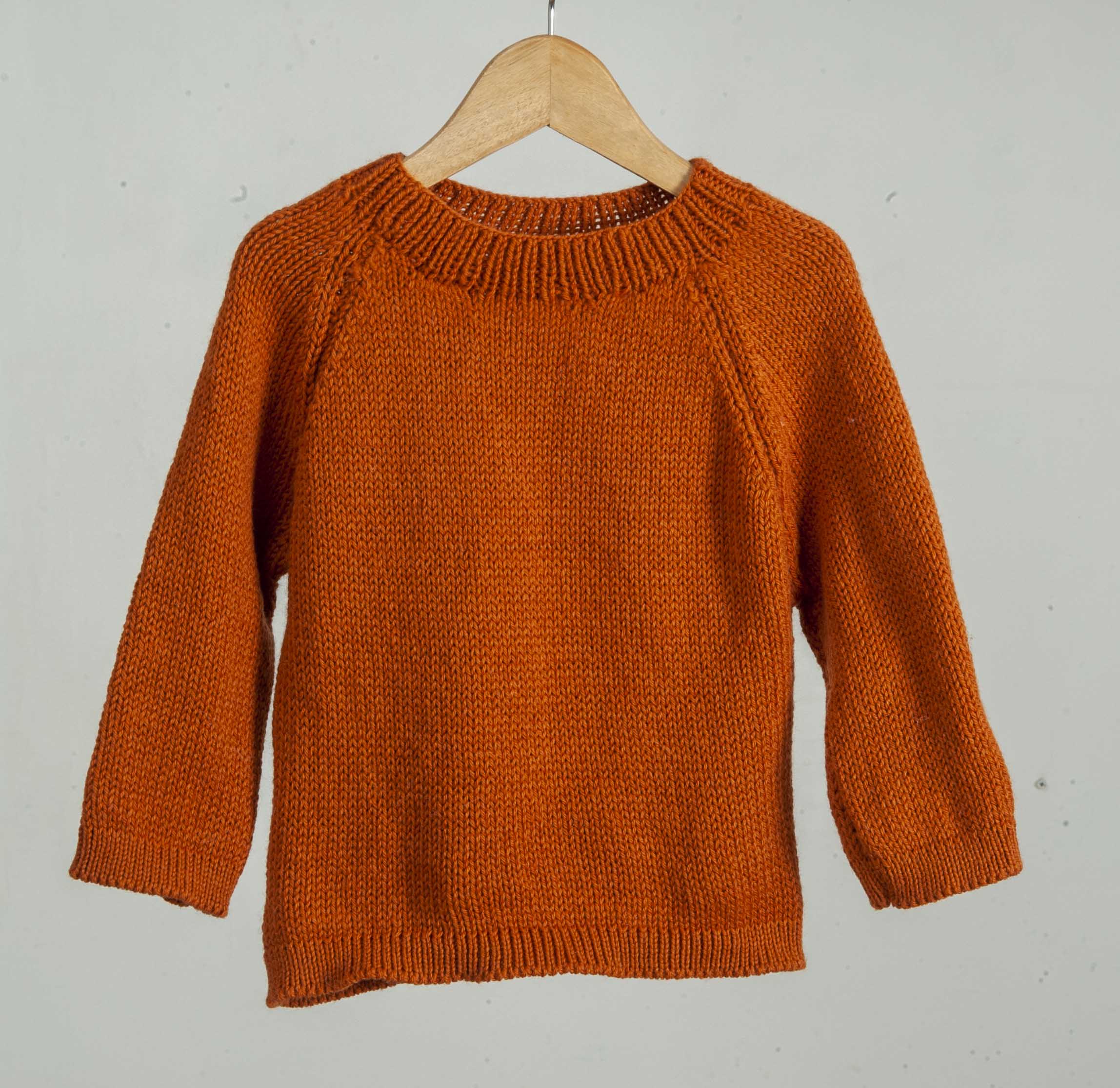 Organic Wool | Pullover |Tomato Cream | Size-5 years - Mojopanda Organic  Store