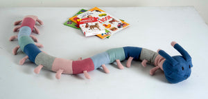 Snake Knitted Multicolor Stuffed/Plush/Soft Toy | 100% Premium Cotton - Mojopanda Organic  Store