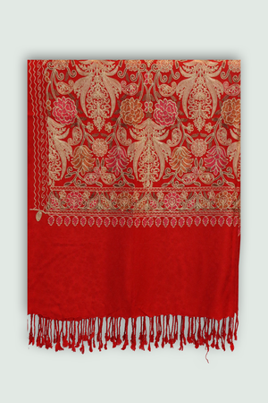 Odhni  Floral Motif - Embroidered -  Multi color  | Stoles & Shawls - Mojopanda Organic  Store