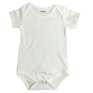 White  Baby Romper | 100% Organic Cotton - Mojopanda Organic  Store