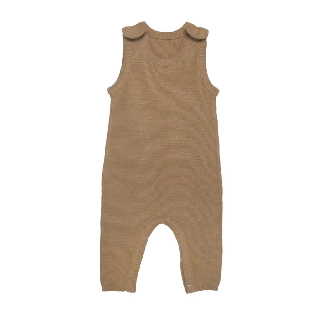 Organic-Cotton-Baby-Romper-Hazelnut